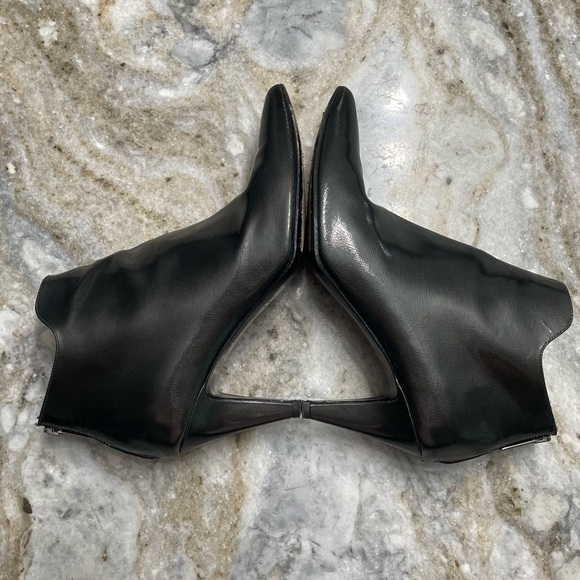 Aquatalia crinkled Leather Ankle Boot Side zip Made in Italy - Picture 7 of 14